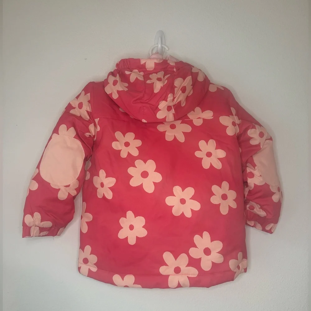 Cat & Jack Pink Floral Winter Coat
